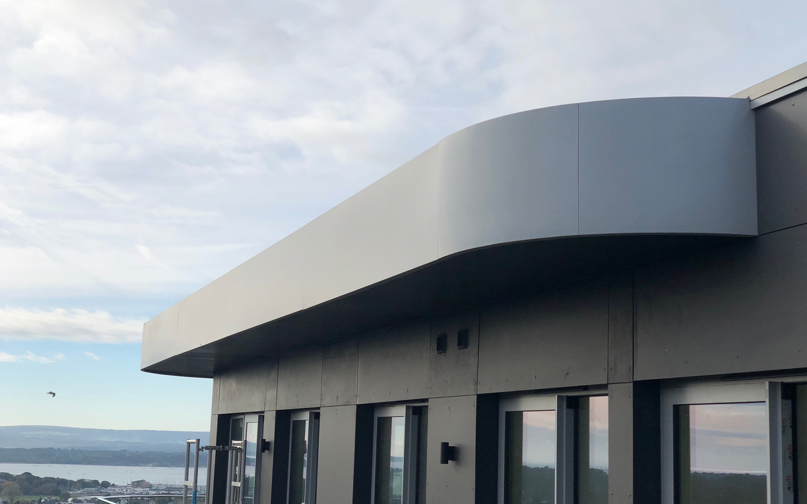 Curved Fascia in Aluminium