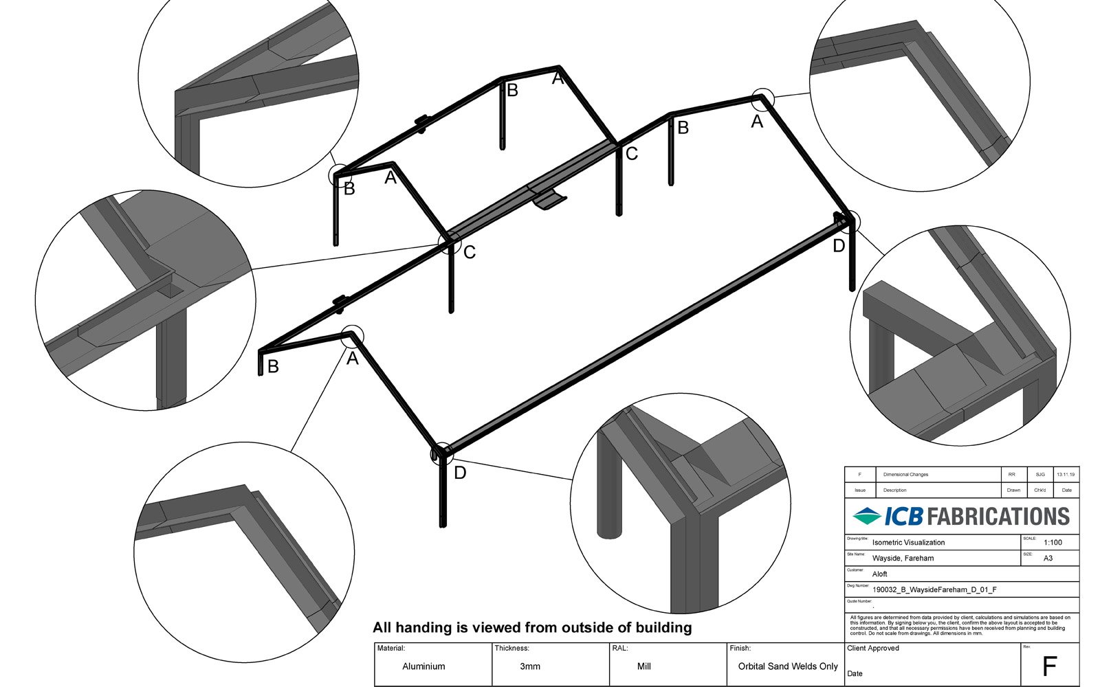Custom Aluminium Fabrication Drawings